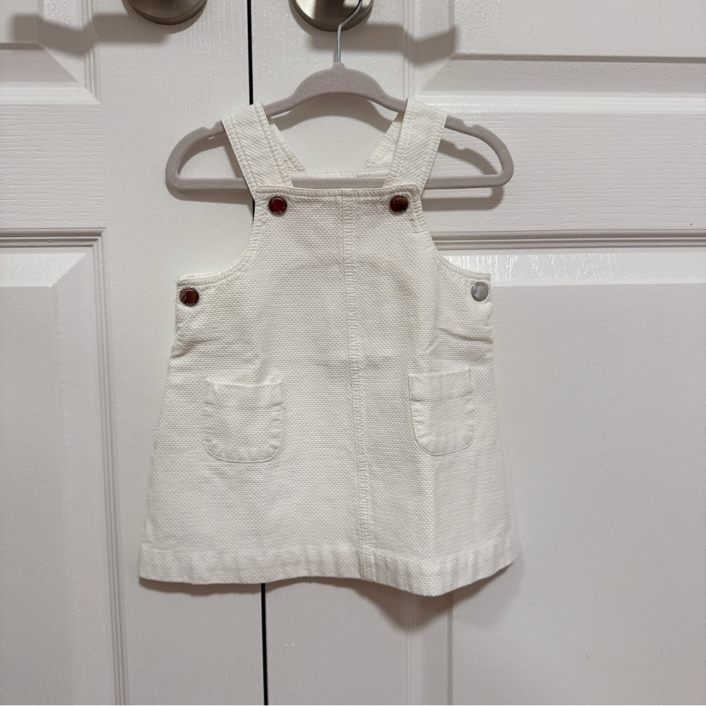 Jacadi 💕 Cream Overalls Classic Bib Design